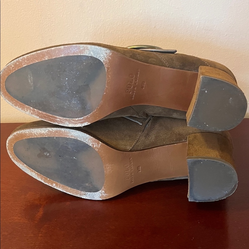 Maddie Suede Buckled Booties by Polo Ralph Lauren - Picture 6 of 11